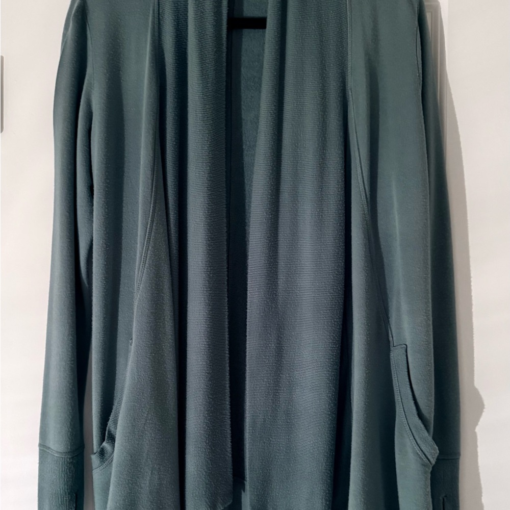 Athleta Women's Sage Green Open-Front Jacket